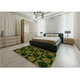 thumbnail image 5 of Ahgly Company Machine Washable Indoor Round Transitional Olive Green Area Rugs, 6' Round, 5 of 7