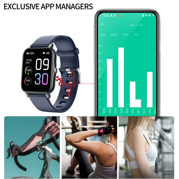 Watch Tracker,GPS,Blood Oxygen,Temperature,Heart Rate,Pedometer,Calorie Counter,100 Sports Modes,Compatible with Android and iOS,IP68 Waterproof,for Men,Women Sale 953 - Walmart.com