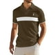 thumbnail image 1 of Blusa y camisa de manga corta con cuello vuelto para hombre, de verano, de color liso, con solapa, informal, de manga corta, 1 of 6