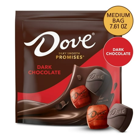 Pack of 3 Dove Promises Dark Chocolate Valentine s Day Candy Bag  7.61 oz (packaging may vary)