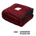 thumbnail image 3 of Dvumao Throw Blanket, Velvet Contrasting Color Wrapped Blanket Thickened Falei Velvet Fashionable Cover Blanket Milk Velvet Warm Nap Blanket, Women Gifts, 3 of 6