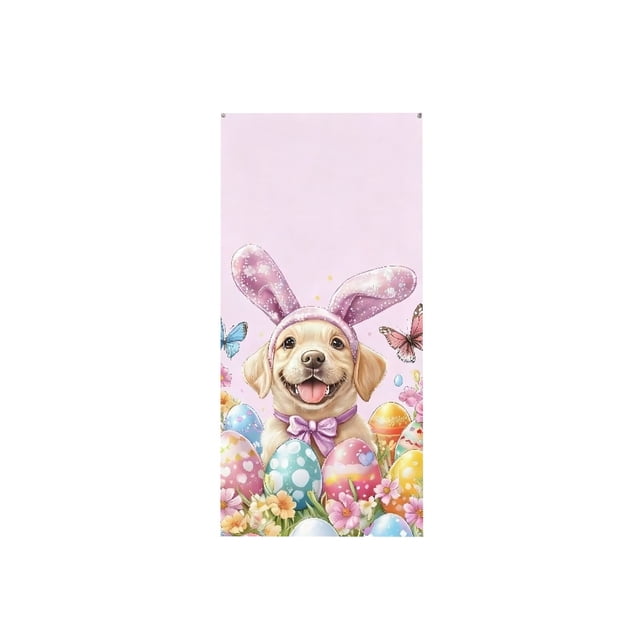 Cortinas de Puerta para Ventana de Puerta Decoraciones de Fiesta de la Cortina de la Puerta de Pascua, Cubierta de Poliéster de 180x90cm para Aulas, Oficinas, Tiendas Y Decoraciones de Fiesta de Pascu