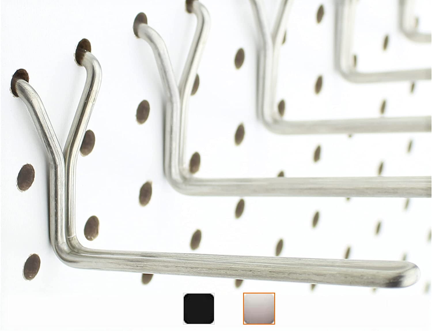 4 Inch Black Plastic Peg Kit Garage Shelf Hanger Pegboard Hooks  USA 100 PACK 