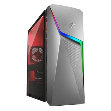 ASUS ROG Strix G10DK Gaming Desktop, AMD Ryzen 5-3600X, NVIDIA GeForce GTX 1660TI, 8GB DDR4 RAM, 256GB PCIe SSD, Windows 10 Home, Gray, G10DK-WH563