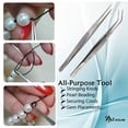 thumbnail image 4 of A2zscilab Pro Matte Jewelry Tweezers Multipurpose Stainless Steel Straight Curved Diamonds Tweezers for Watch Repair, 4 of 6