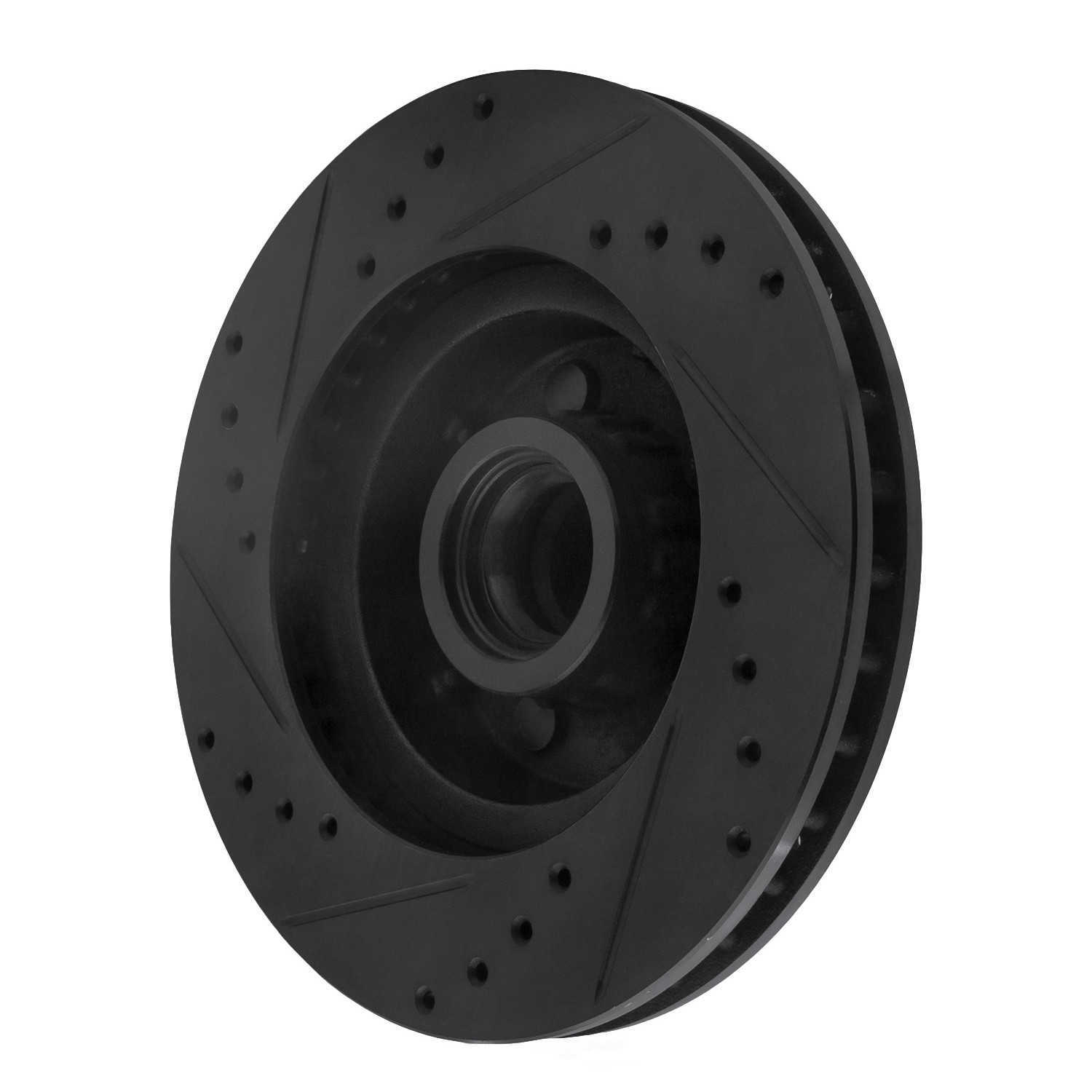 Dynamic Friction Company 633-39026R DFC Brake Rotor - Drilled And Slotted - Black