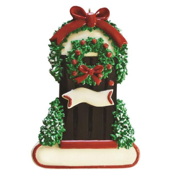 Wintery Door Personalized Christmas Tree Ornament DO-IT-YOURSELF
