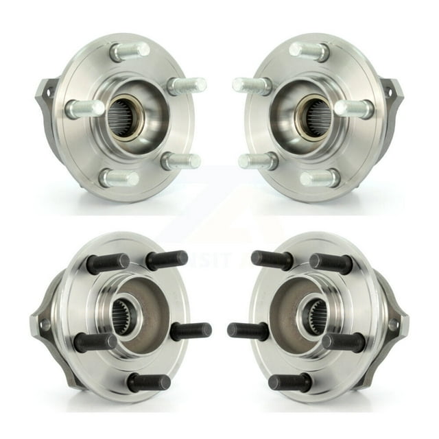 Kugel Front Rear Wheel Bearing & Hub Assembly Kit for Car Chrysler 300 Dodge Charger Magnum AWD - Left Right Side (Driver Passenger) K70-101224