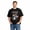 Black-43, variant on Women's Cotton T-Shirt, Witches Moon Saying Vintage Text Graphic Crew Neck Short Sleeve Tee for Halloween Party