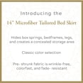 thumbnail image 4 of Fresh Ideas FRE23614NAVY04 14 in. Microfiber Bed Skirts  Navy - King, 4 of 4