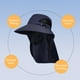thumbnail image 4 of Sombrero de protección solar para exteriores para hombre con cubierta facial | Montañismo Pesca Gorra de senderismo | Chal grande para bloque UV | Malla transpirable de poliéster | Gorro de viaje, 4 of 7
