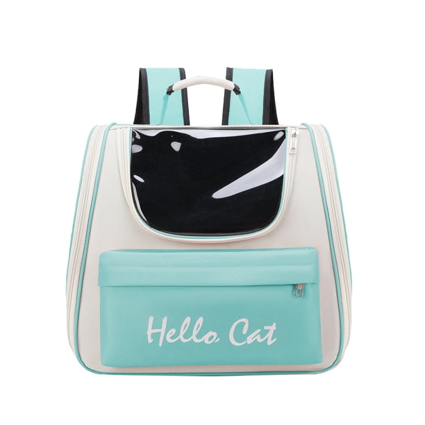 Bolsa De Transporte Para Gatos Pet Cat Backpack Portable Puppy Carrying Backpack para gatos pequeños Perros (Verde) Likrtyny Libre de BPA