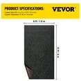 thumbnail image 4 of VEVOR Boat Carpet 6x13' Indoor Outdoor Marine Carpet Rug - Size Optional - 32 oz. waterproof patio Anti-slide rug, Black, 4 of 9