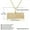 Gold 1 letter, variant on GKNET Custom Suqare A-Z Letters Pendant Necklace T Zircon 18k Gold Plated Mens Jewelry-Silver-1 letter-Small Size