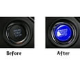 thumbnail image 4 of Xotic Tech Blue Keyless Engine Push Start Stop Button Cap Trim for Toyota Camry Tacoma Prius Avalon, 4 of 6
