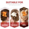 thumbnail image 2 of WASHWEPE 10 Pcs Barrettes à Fleurs Femmes Faciles à Porter Fleurs aux Cheveux Rouges pour Magasinage, 2 of 6