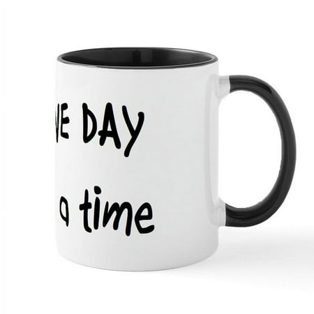 

CafePress - One Day At A Time Mug - 11 oz Ceramic Mug - Novelty Coffee Tea Cup