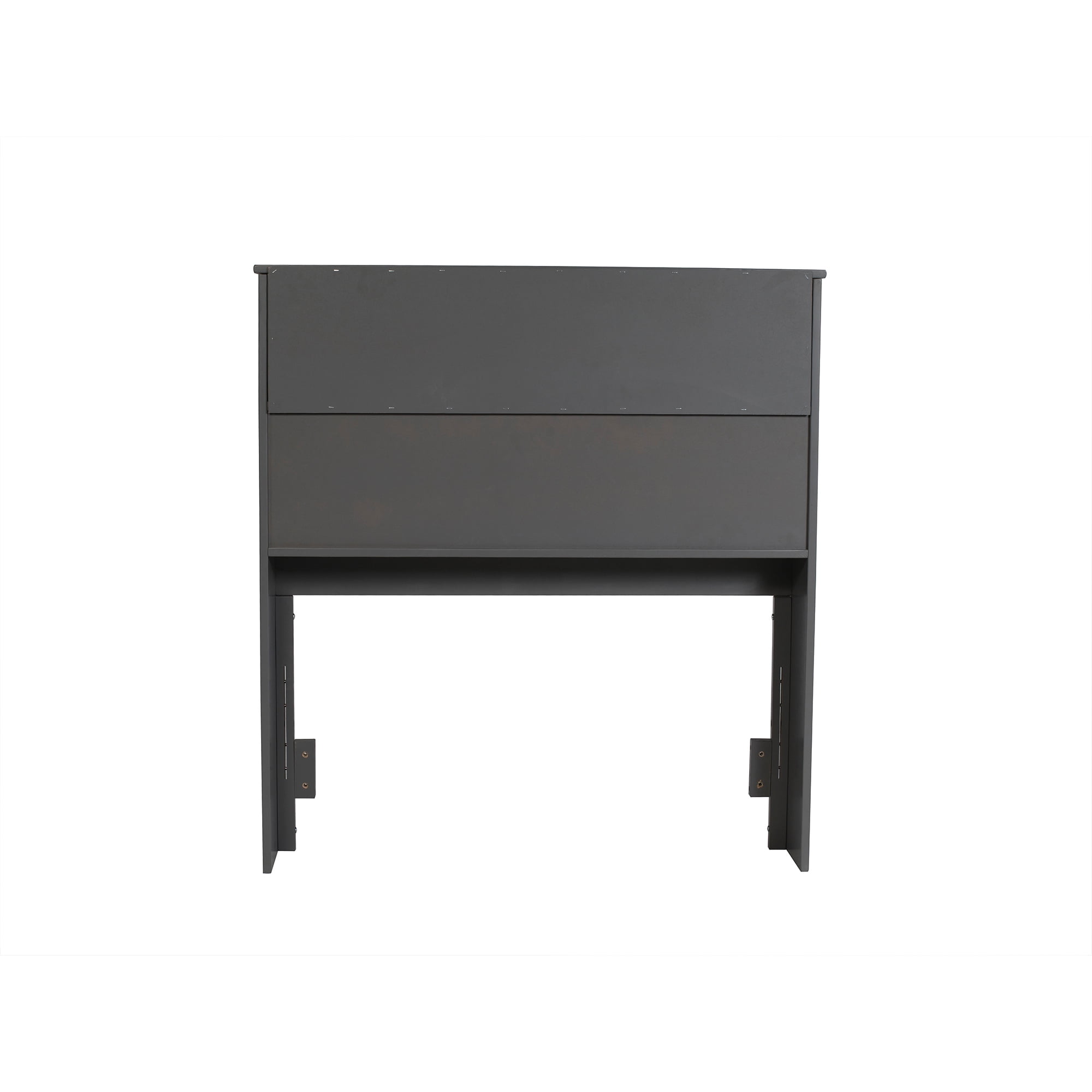 AFI Newport Twin Bookcase Headboard with USB Charging Station, Grey