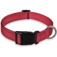 thumbnail image 1 of YSTINNG Reflective Dog Collar with Buckle Adjustable Safety Nylon Collars for Small Medium Large Dogs, Red M YD72-127, 1 of 7