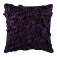 thumbnail image 3 of Pillow Case Custom, Violet Throw Pillows Cover, Vintage Ruffles Shabby Chic Pillowcases, 14x14 inch (35x35 cm) Throw Pillows Cover, Square Satin Pillows Cover, Solid - Vintage Violet, 3 of 10