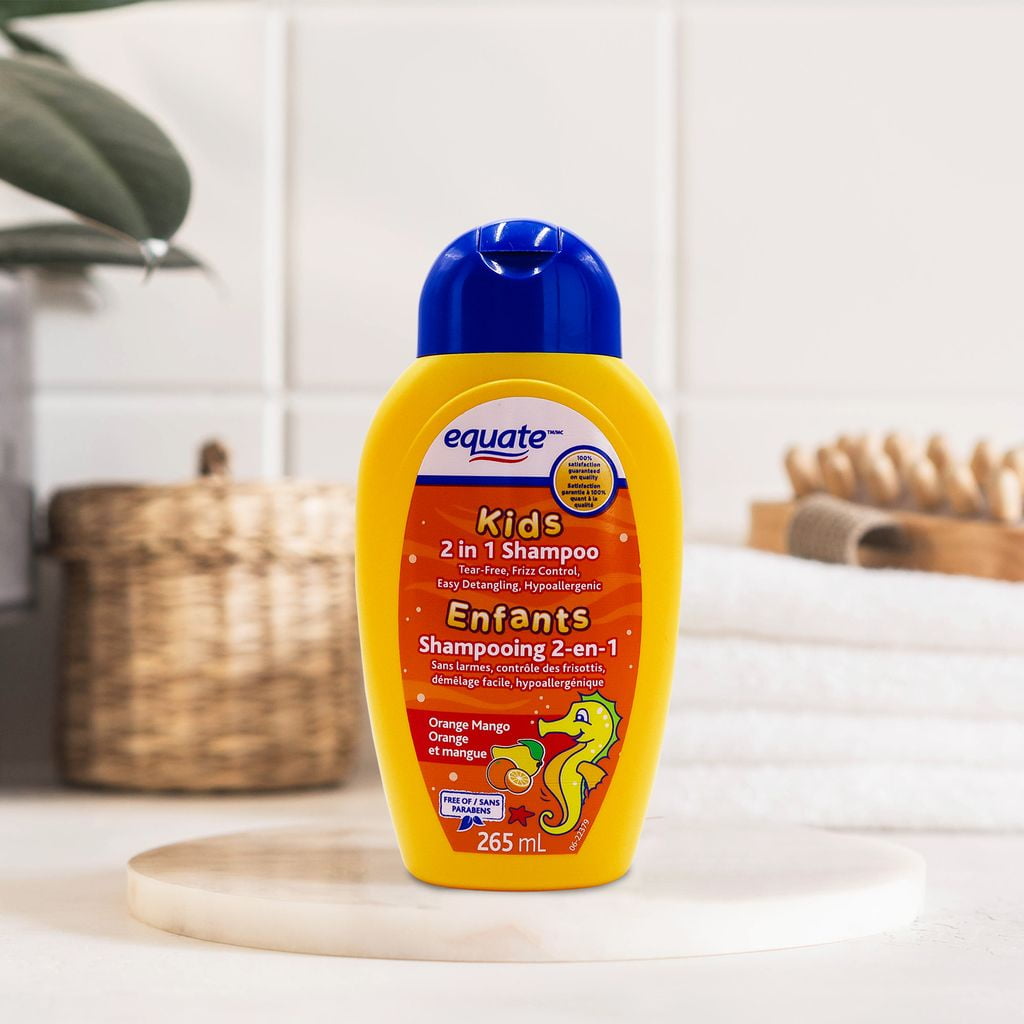 Equate Kids 2 en 1 Shampooing et revitalisant à la mangue, 265 mL 265ML