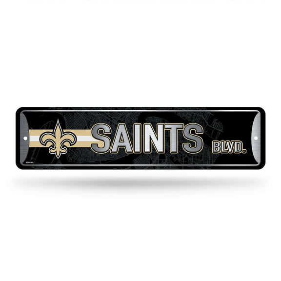 SAINTS METAL STREET SIGN (4" x 15")