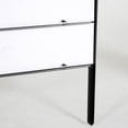 thumbnail image 6 of M&T Displays H Frame Real Estate Yard Sign Post Dual Rider, 24x18 Inch 42" Tall Black Metal 3/4" Angle Frame Construction Pointed Legs (3 Pack), 6 of 7