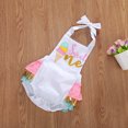 thumbnail image 4 of Fortune Baby Girl Sleeveless Romper Ice Cream Print Ruffle Jumpsuit,0-3 Y, 4 of 9