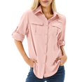 thumbnail image 1 of Camisa de pesca Toumett para mujer con protección solar UPF 50, color rosa, 1 of 8