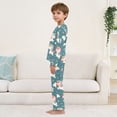 thumbnail image 4 of Cartoon Sweet Unicorn Seamless Cozy Soft Long Sleeves Top and Pants 2 Piece Cool Pjs Pajamas Set Sleepwear Size 3-11Y, 4 of 6