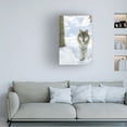 thumbnail image 4 of Canvas Wall Art - Carrie Ann Grippo-Pike 'Winter Wolf' Wall Art for Living Room, Bedroom, or Office Décor by Trademark Fine Art - 22 x 32 Inches, 4 of 4
