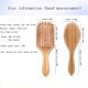 thumbnail image 4 of Cepillo de pelo de bambú, con cerdas de bambú, peine de cola de pelo suave, cepillo de pelo ecológico natural, cepillos de masaje para el cuero cabelludo grueso/fino/rizado/seco para hombres y mujeres (2 piezas), 4 of 8