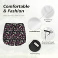thumbnail image 5 of Disketp Daisies Flowers Print Women's Shorts Workout Shorts for Athletic Gym Running Shorts with Phone Pockets XX-Large, 5 of 8