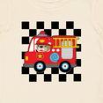 thumbnail image 4 of Inktastic Fire Truck Firefighter Retro Checkered Boys Baby T-Shirt, 4 of 5