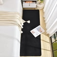 thumbnail image 2 of Alfombra Runner B BENRON Soft para dormitorio, 60 x 180 cm, color negro, 2 of 6