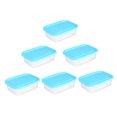 thumbnail image 3 of STRANDCHIC 1 Set 6 Pcs Plastic Fruit Saver in Blue for Food Portion Box and Kitchen Containers, 3 of 5