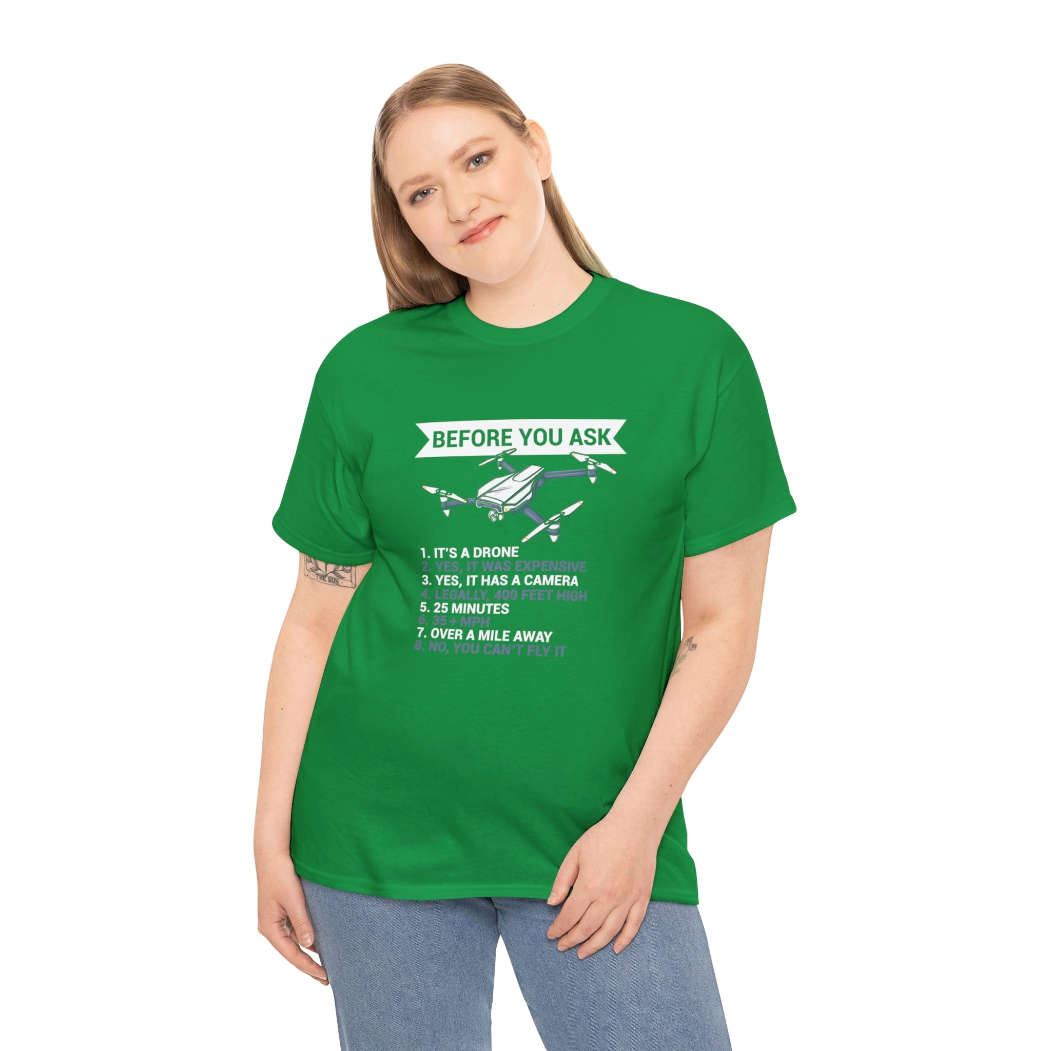 Funny drone t shirts cheap