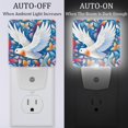 thumbnail image 2 of Doves LED Square Night Lights - Bedside Lighting Solution for a Soothing Ambience in Any Room - Energy Efficient and Sleek Design - Set of 2, 2 of 6