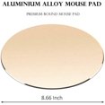 thumbnail image 2 of Premium Aluminum Mouse Pad - For Apple, Microsoft, Logitech, Tecknet, Razer Mouse, Metal Mouse Pad-Round-Gold Color, Mouse Pad, 2 of 5