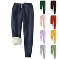 thumbnail image 5 of Atogsazn Womens Sherpa Lined Sweatpant Winter Warm Jogger Sweatpant Soft Fleece Pants Clothes Trousers with Pocket B-Yellow XL Fashion, 5 of 5