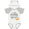 thumbnail image 3 of Inktastic I Love My Sister to the Moon and Back Boys or Girls Baby Bodysuit, 3 of 5