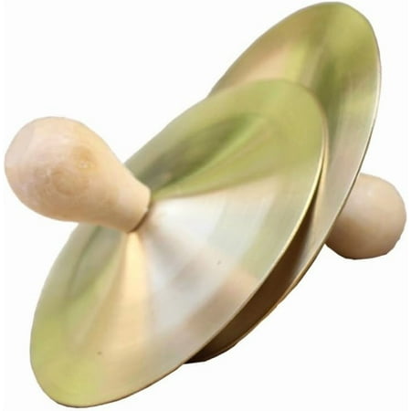 RVKXHD Mini Fine Polished Brass Finger Cymbals for Rhythm Band with Attached Knobs, Hand Cymbals Small Marching Cymbal Copper Metal Zills Percussion Instrument Adults, Party