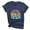 Navy, variant on Tiweut T Shirt for Woman Letter Printed Round Neck Short Sleeved Loose Pullover Tee,Navy
