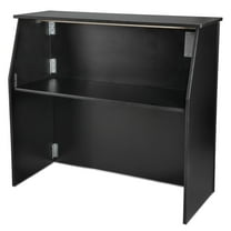 Portable Black Bar Table 42" Tall x 48" Long - Foldable Laminate by Chivari