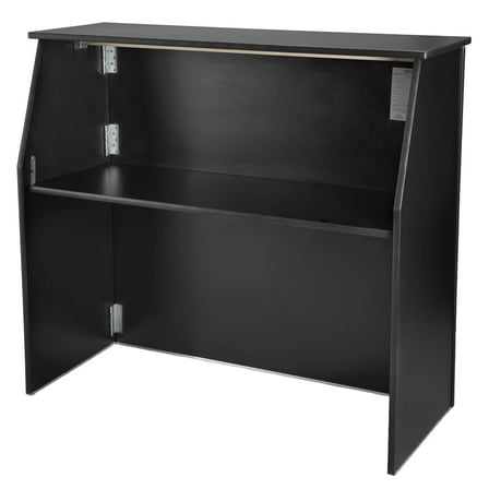 Portable Black Bar Table 42" Tall x 48" Long - Foldable Laminate by Chivari