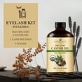 thumbnail image 4 of Handcraft Blends Organic Castor Oil with Eyelash Kit, 4 oz Glass Bottle, 4 of 7