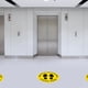thumbnail image 4 of Mantenga el marcador de distancia, calcomanías de piso de distanciamiento social Etiqueta de piso de distanciamiento antideslizante Calcomanías de piso de distanciamiento social Calidad inigualable, 4 of 4