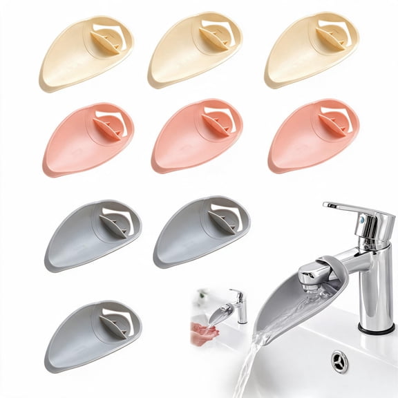 9 Pack Bathroom Easy Use Sink Faucet Extender,Universal Silicone Anti-Splash Hand Washing Water Guide Tap Extension for Kitchen Sink