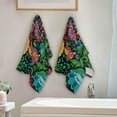 thumbnail image 4 of Forest Birds Hand Towels 2 PCS, Magic Colorful Kitchen Towel Ultra Soft and Highly Absorbent,Decorative Fingertip Face Towel for Bathroom Hotel, 28.3"x14.4", 4 of 5