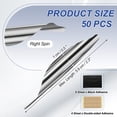 thumbnail image 2 of Arrows Spin Vanes, 50 Pack 1.8 Inch Plastic Arrow Fletching for DIY Shooting Silver, 2 of 5